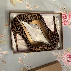 Christian Louboutin so Kate leopard pony hair size 42